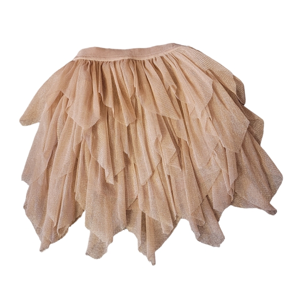 Afton Street Skirt 2T Blush Pink Sparkle Tulle Lined 4 Layers Elastic Waist - Picture 2 of 6